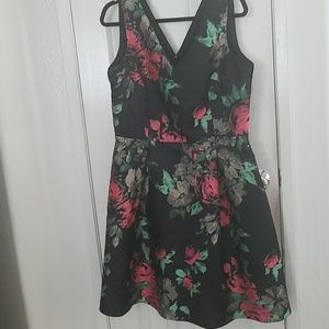 Ivanka trump floral fit and flair dress